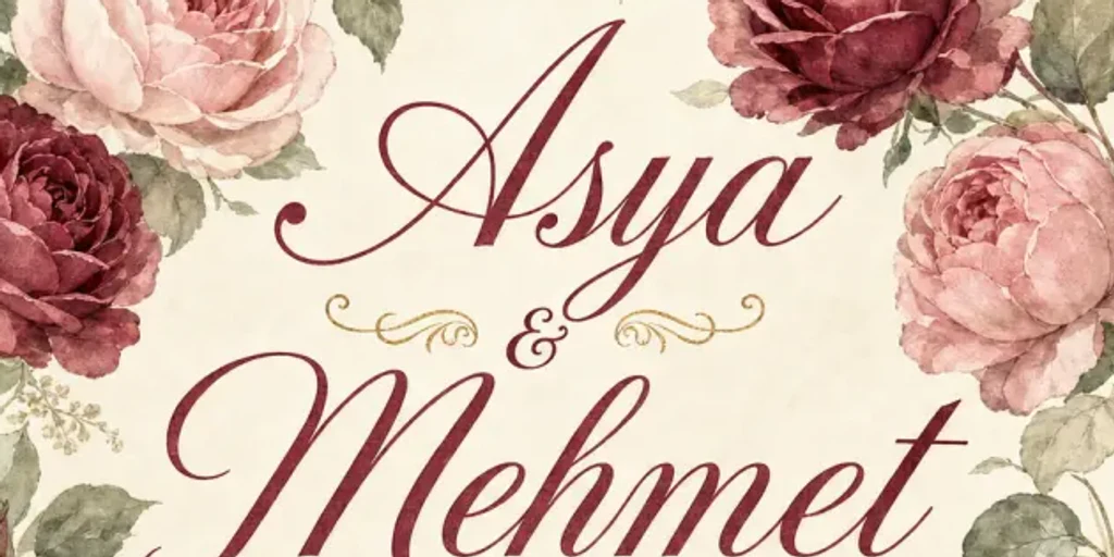 Antika kıvrım AI el yazısı stili örneği