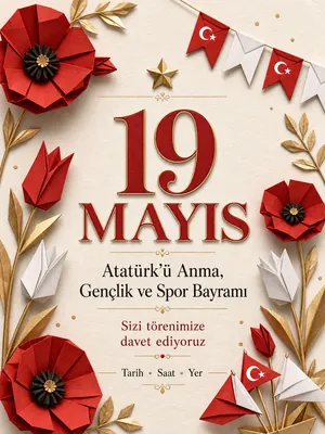 Origami & kâğıt çiçek teması önizleme