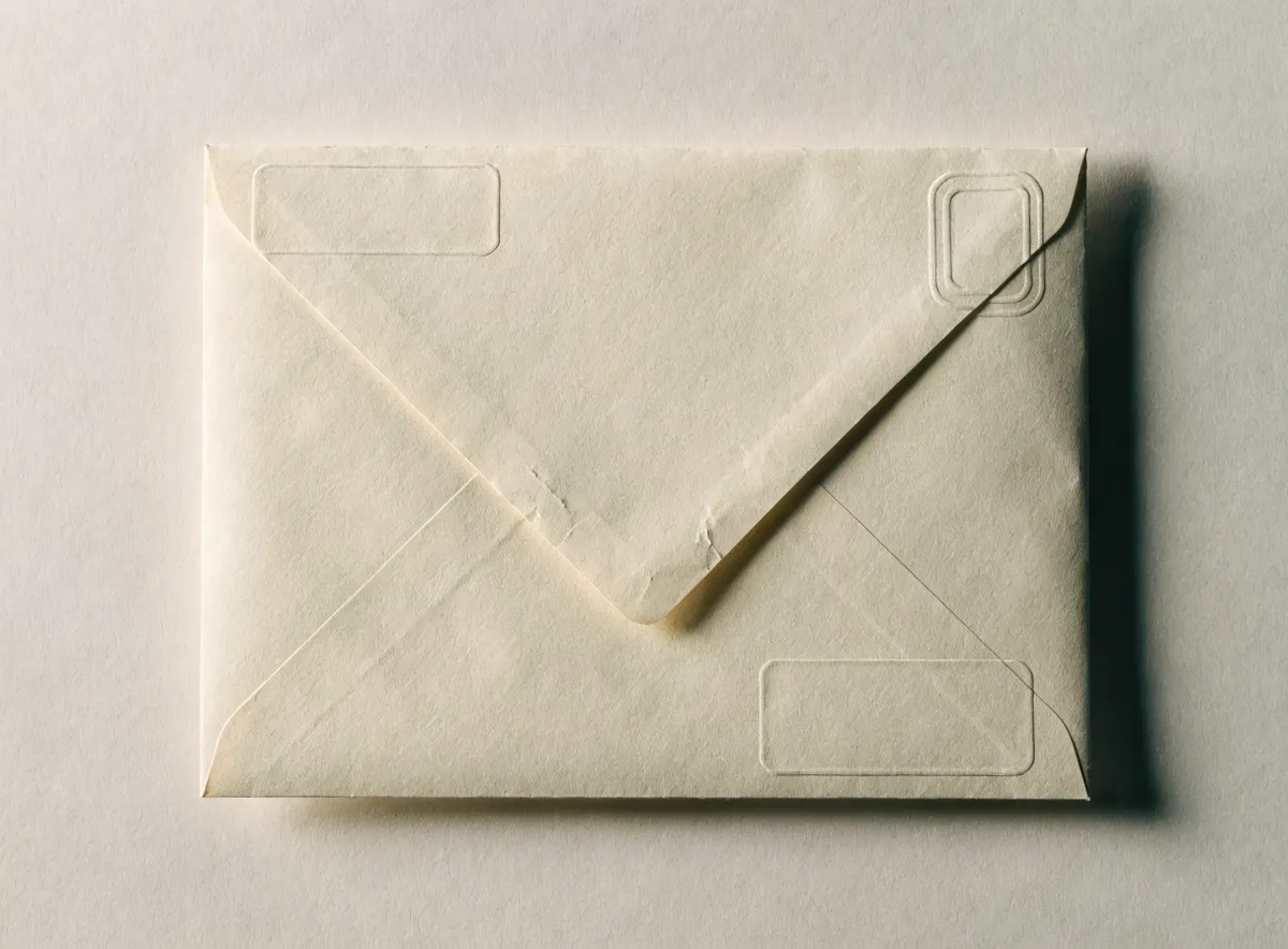 PTT standartlarına uygun zarf yerleşim şeması