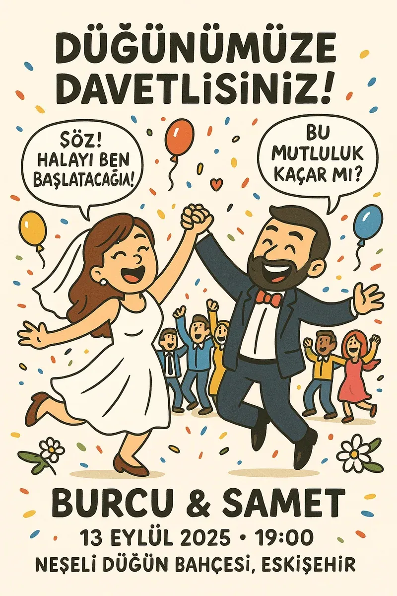 Davetiye metni örneği